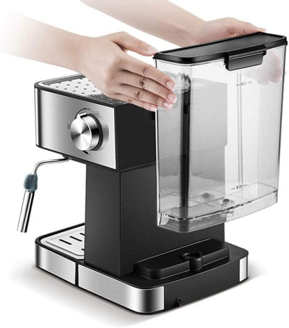 Espresso Coffee Machine ☕ Built-in Milk Frother & High-Pressure System – Barista-Style Coffee at Home