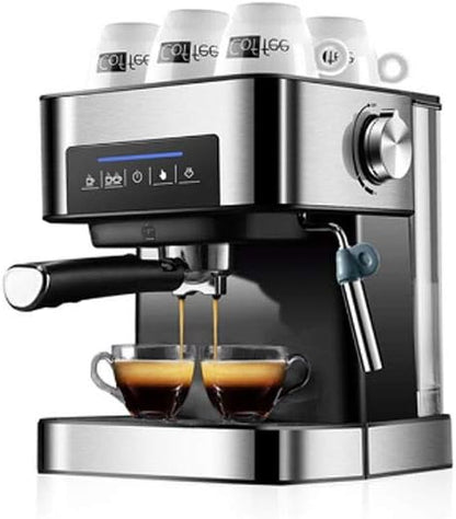 Espresso Coffee Machine ☕ Built-in Milk Frother & High-Pressure System – Barista-Style Coffee at Home