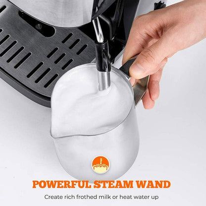 Espresso Coffee Machine ☕ Built-in Milk Frother & High-Pressure System – Barista-Style Coffee at Home