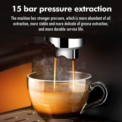 Espresso Coffee Machine ☕ Built-in Milk Frother & High-Pressure System – Barista-Style Coffee at Home