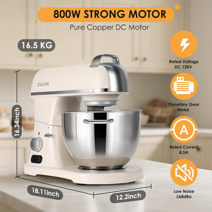 Professional Stand Mixer 💪 6-Speed Electric Kitchen Mixer with Stainless Steel Bowl & Dough Beater – Perfect for Baking & Cooking