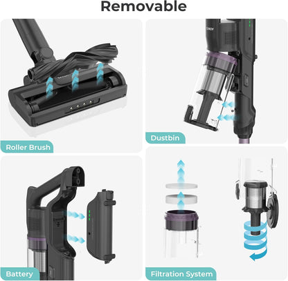 Cordless Stick Vacuum Cleaner ✨ 45-Min Strong Suction Lightweight Handheld