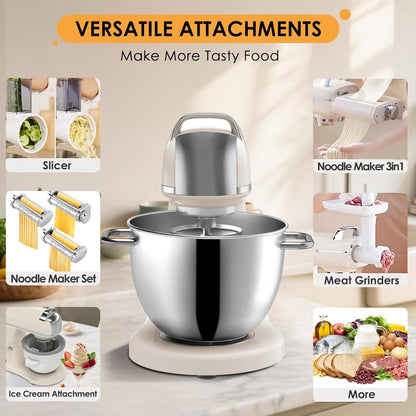 Professional Stand Mixer 💪 6-Speed Electric Kitchen Mixer with Stainless Steel Bowl & Dough Beater – Perfect for Baking & Cooking