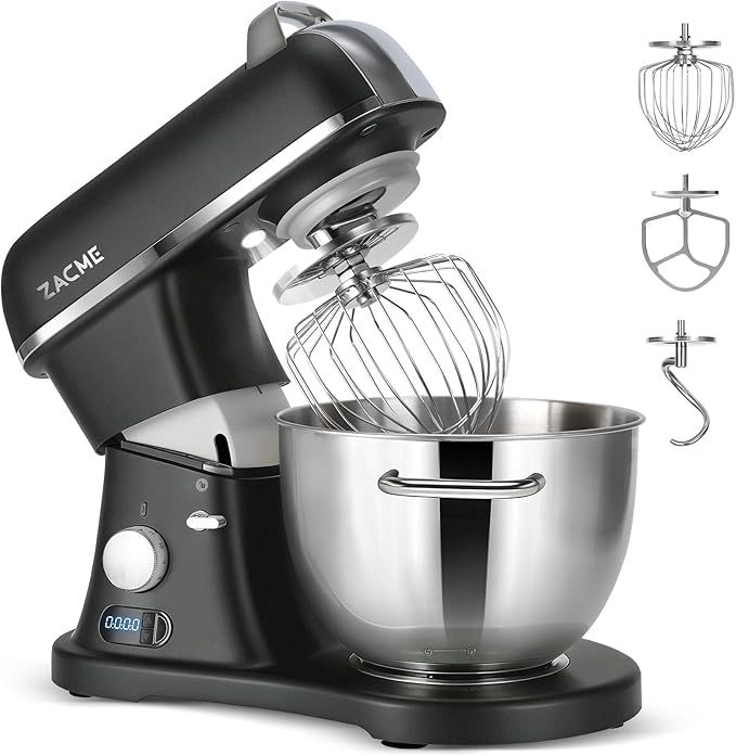 Professional Stand Mixer 💪 6-Speed Electric Kitchen Mixer with Stainless Steel Bowl & Dough Beater – Perfect for Baking & Cooking
