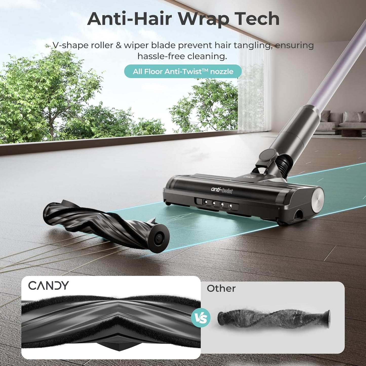 Cordless Stick Vacuum Cleaner ✨ 45-Min Strong Suction Lightweight Handheld