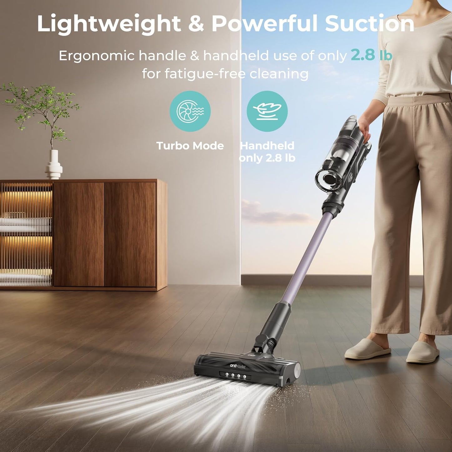 Cordless Stick Vacuum Cleaner ✨ 45-Min Strong Suction Lightweight Handheld